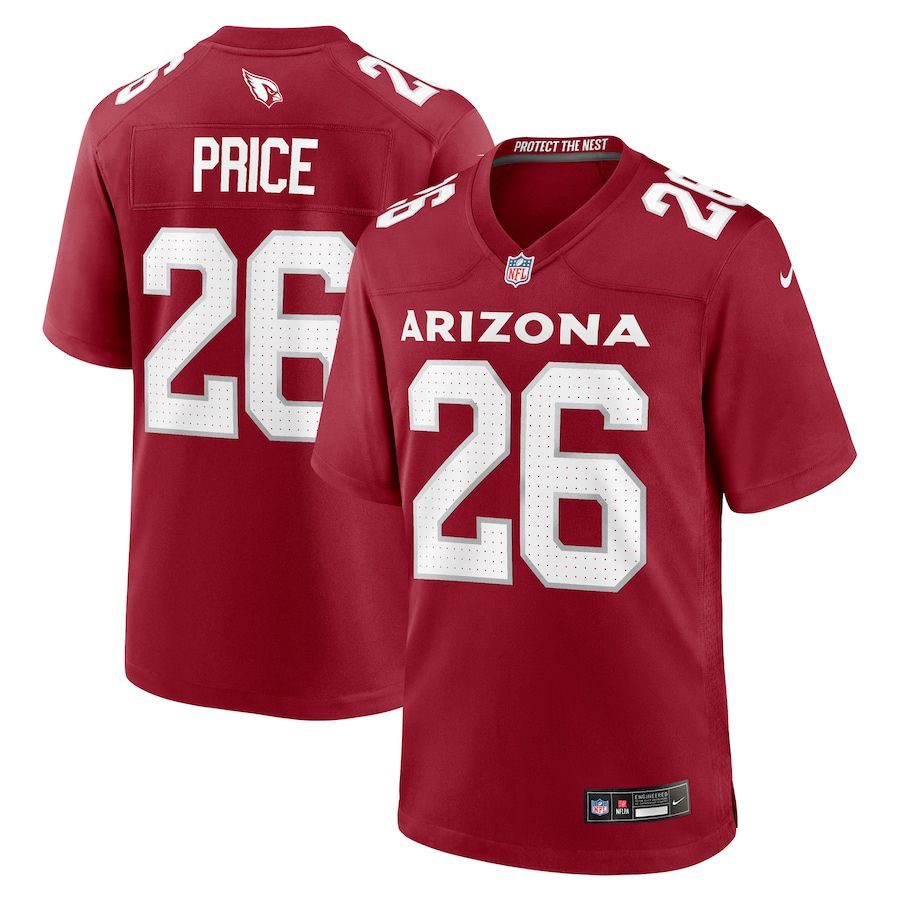 Men Arizona Cardinals #26 Bobby Price Nike Cardinal Team Game NFL Jersey